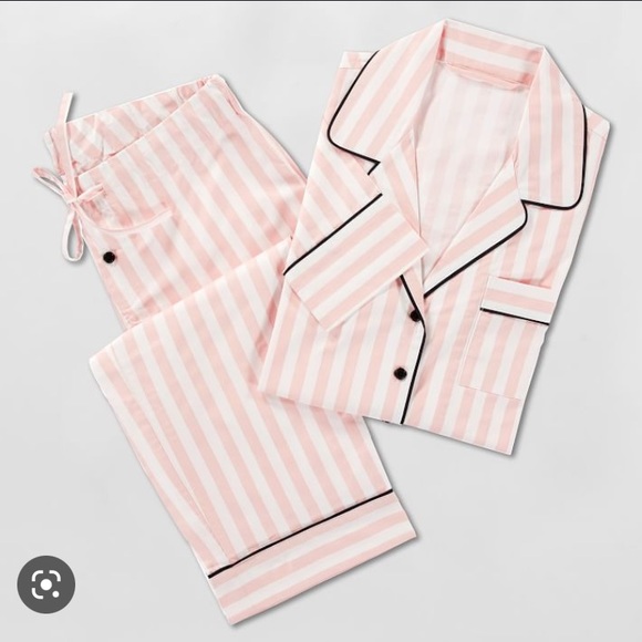 Pottery Barn Teen Other - Emily & Meritt Pink Stripe Pajamas set pb teen size small